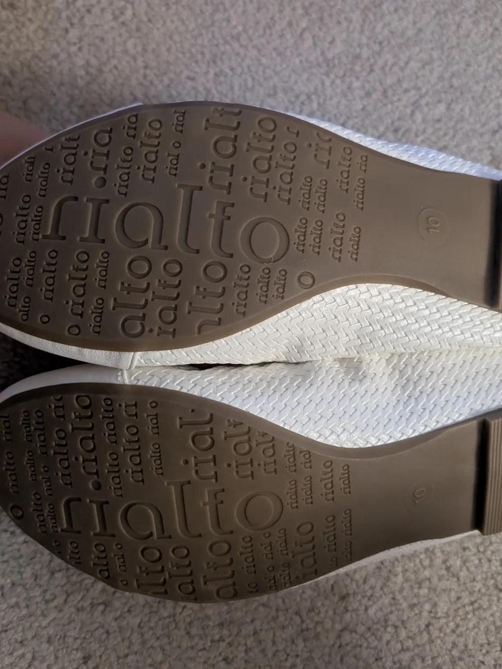 New Rialto White Ballet Flats with Bow